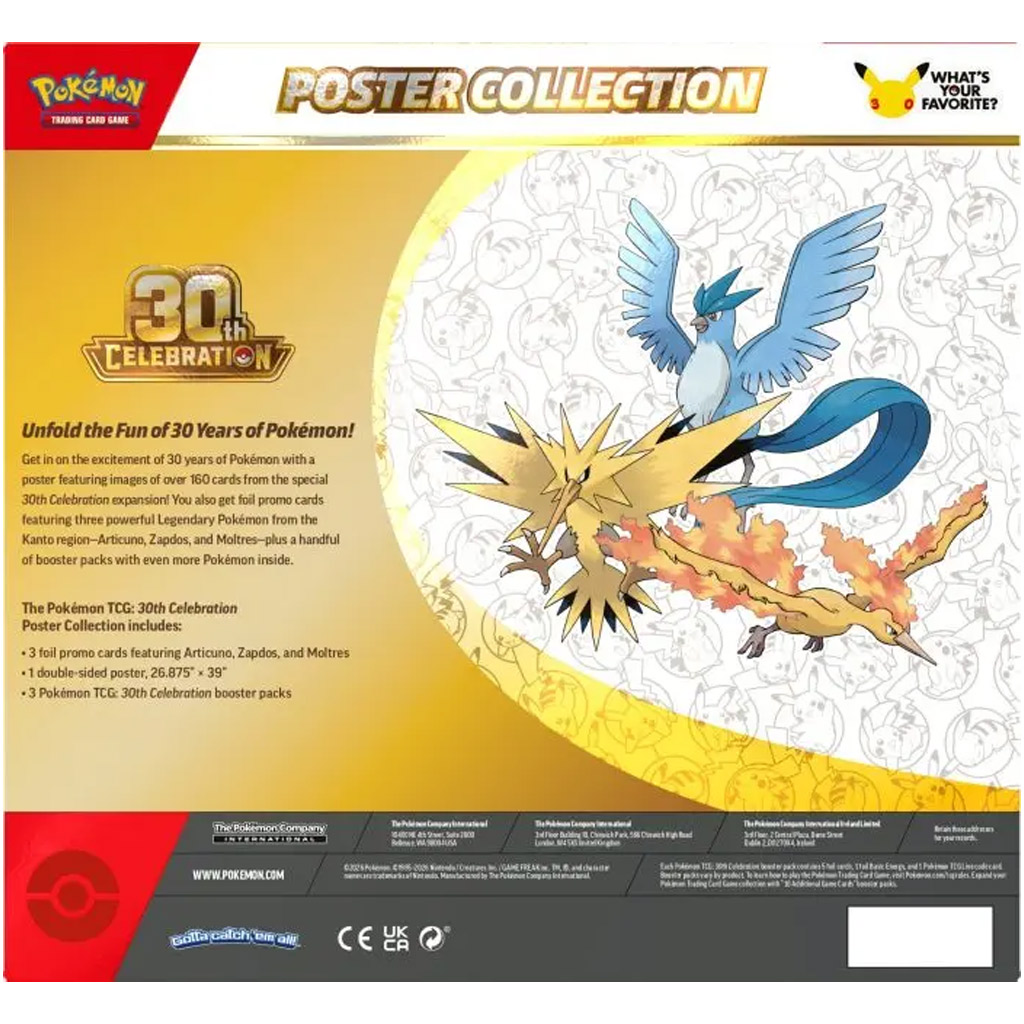 Pokémon TCG: 30-та колекция от постери – постер и промо карти + бустер пакети изображение 2