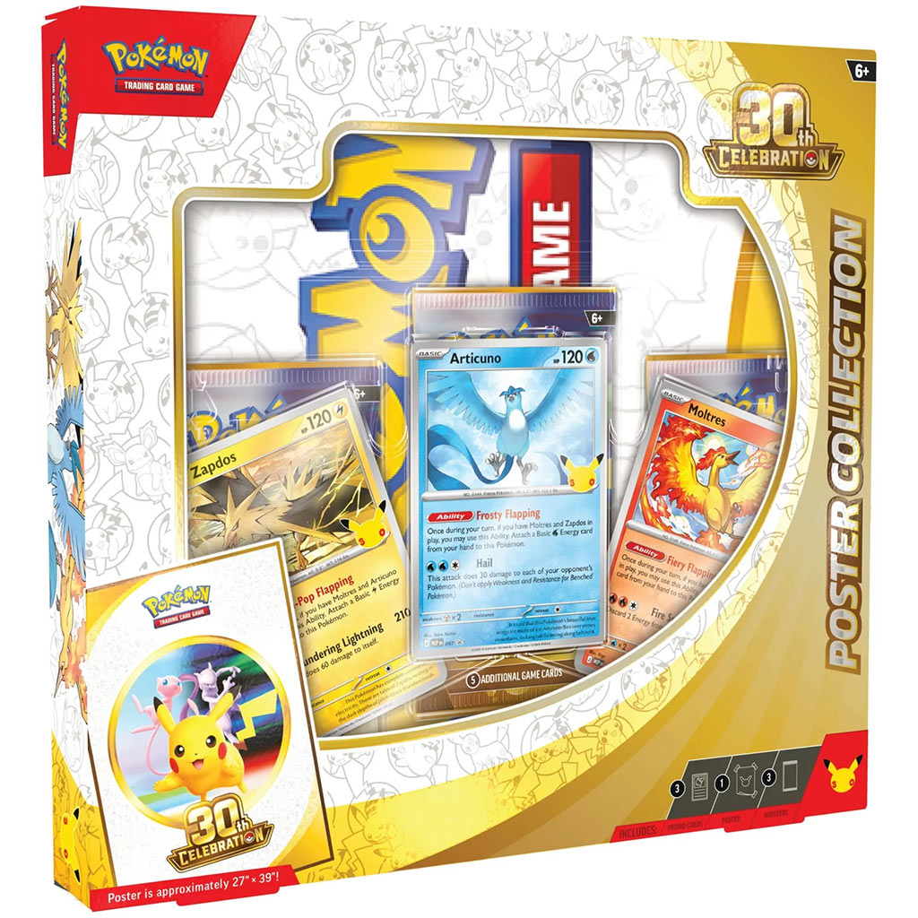 Pokémon TCG: 30-та колекция от постери – постер и промо карти + бустер пакети изображение 1