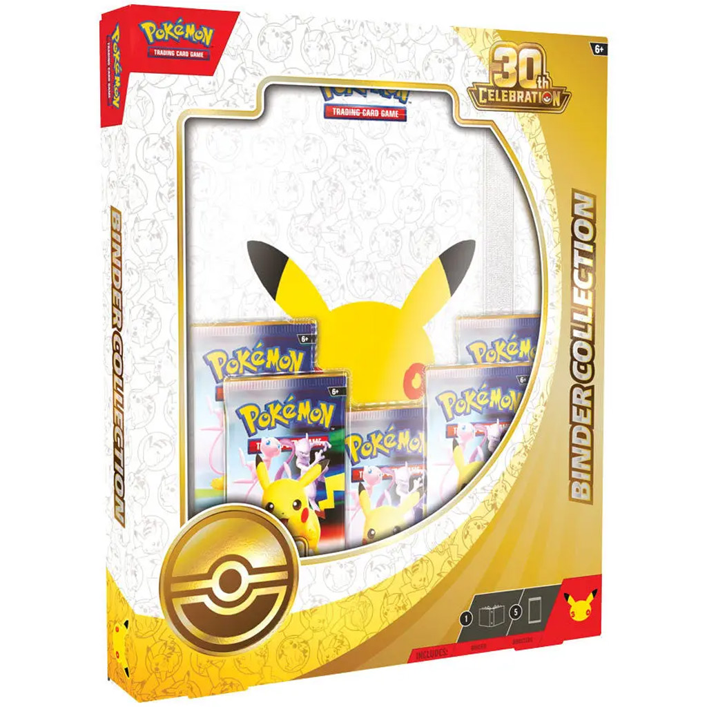 Pokémon TCG: Колекция за 30-та годишнина – 9 джобна колекция с бустер пакети изображение 1