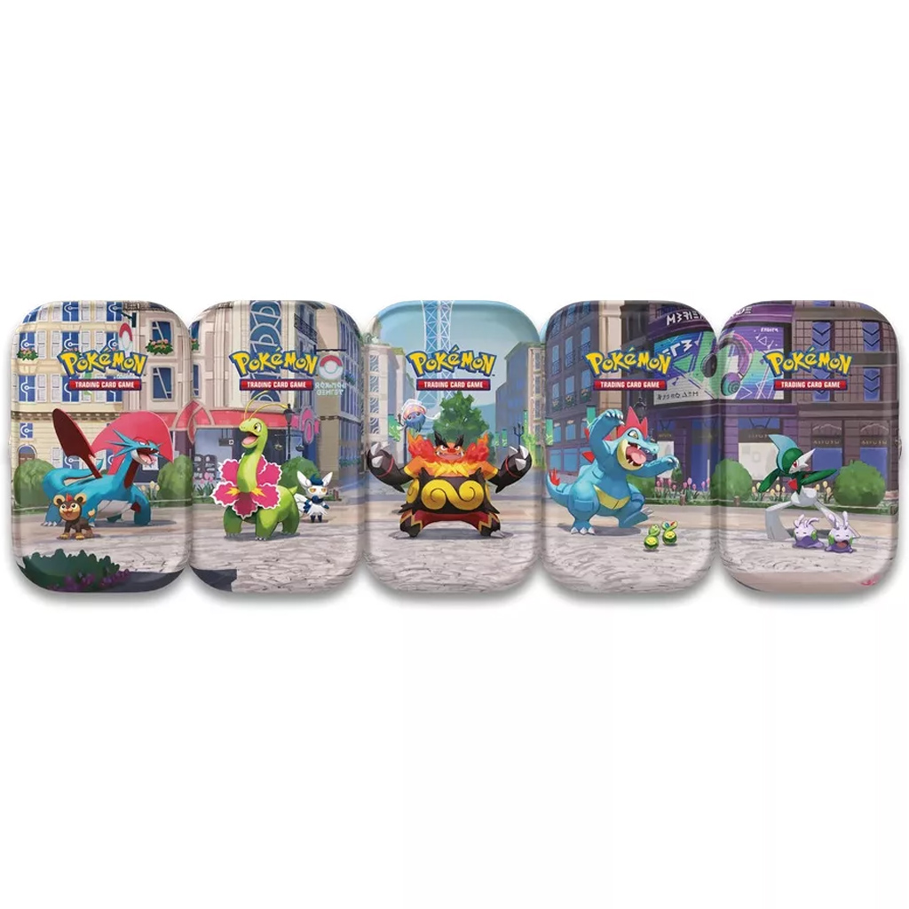 Pokémon TCG: Lumiose City Mini Tin колекционерска картова опаковка в метален контейнер в различни варианти 1бр изображение 1