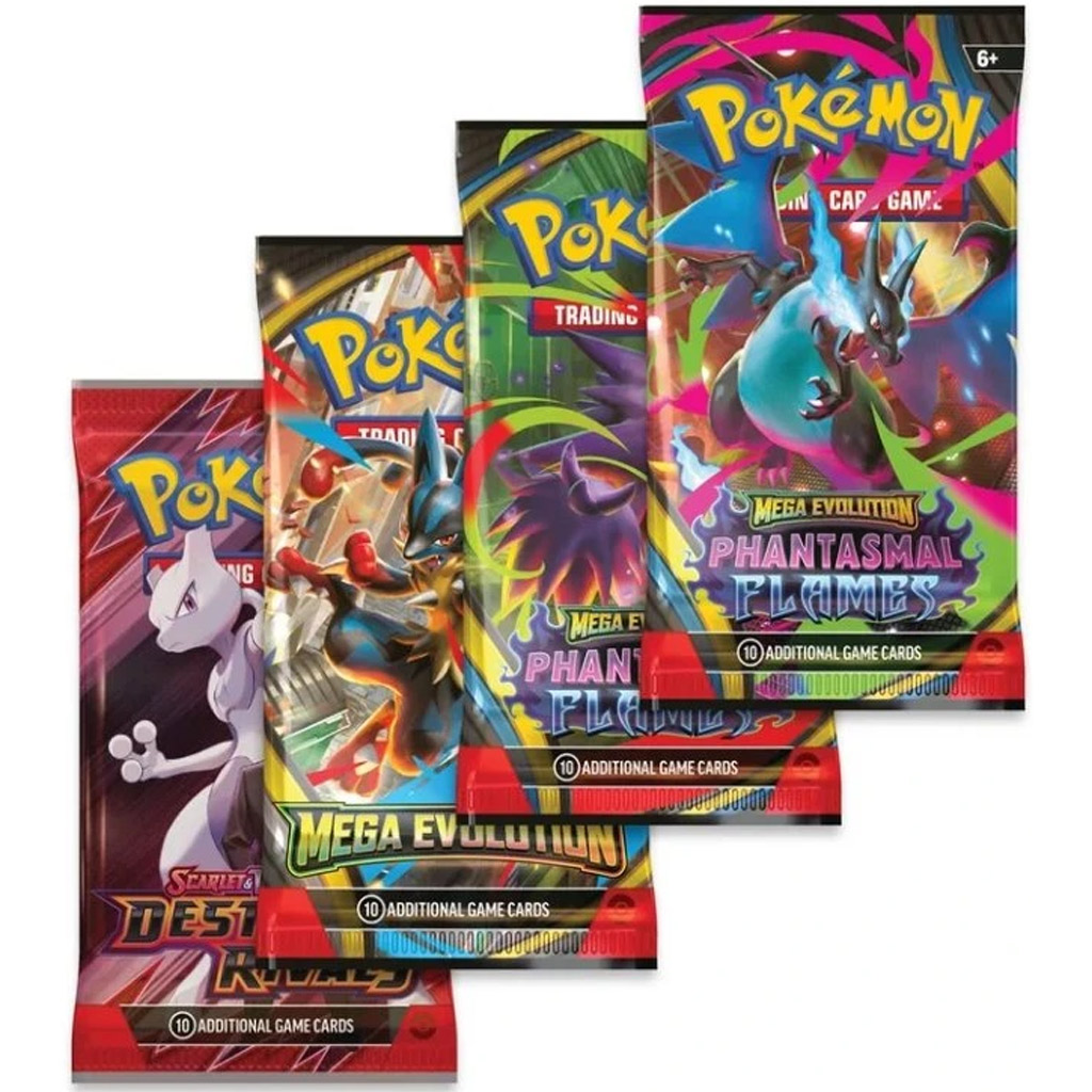 Pokémon TCG: Мега Чаризард Тин пакет с карти в метална кутия в два варианта 1бр изображение 3