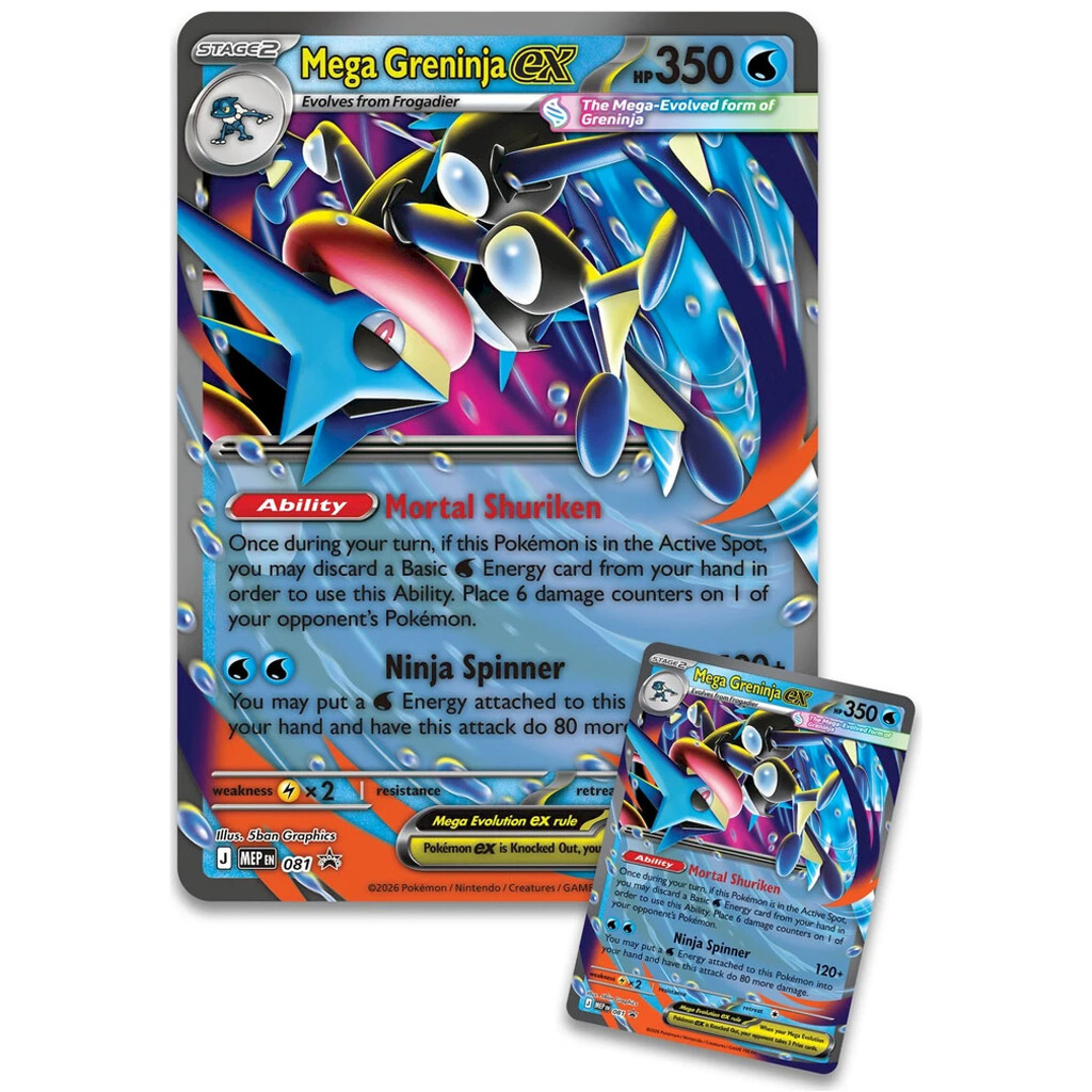 Pokémon TCG: Mega Greninja ex Премиум Колекция изображение 3