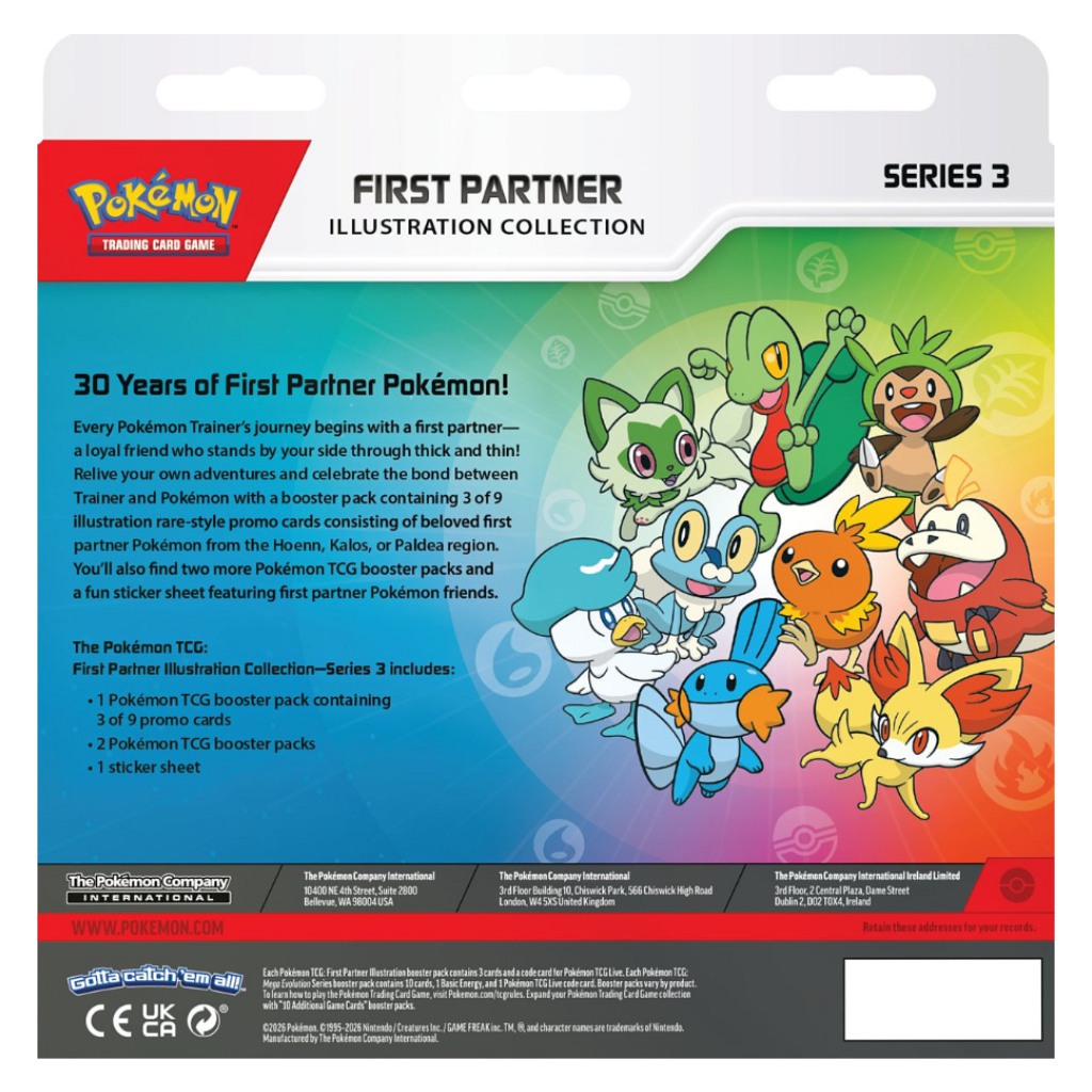 Pokémon TCG Първи партньори илюстративна колекция – Серия 3 колекционерски пакет изображение 2