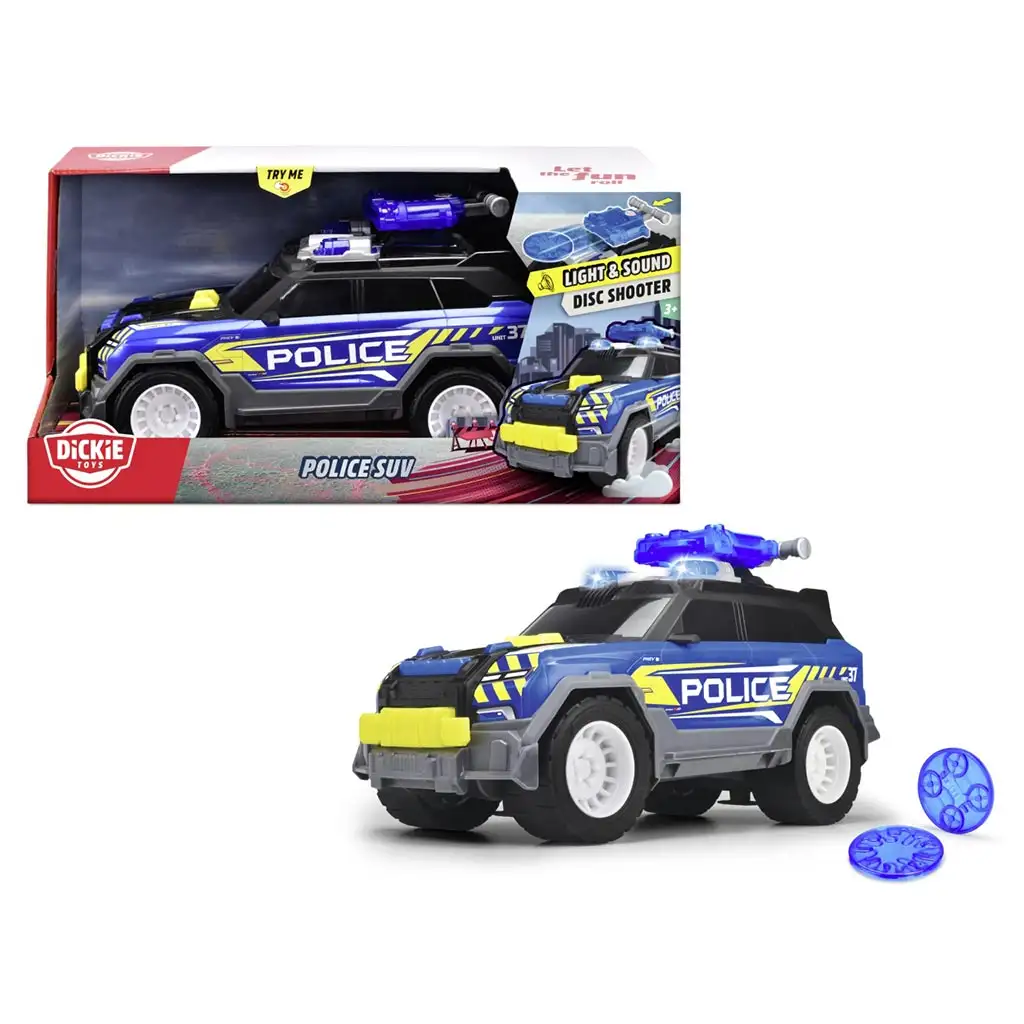 Полицейска кола с светлини и звуци 30см - Dickie Toys изображение 1