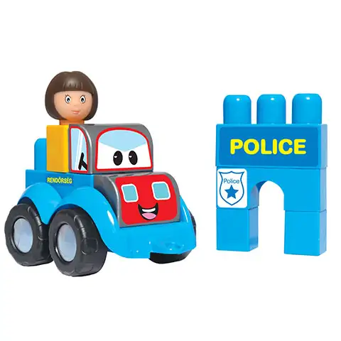 Полицейска строителна играчка изображение 2