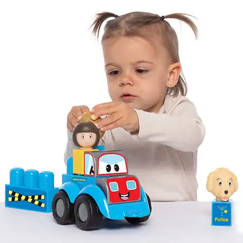 Полицейска строителна играчка изображение 3
