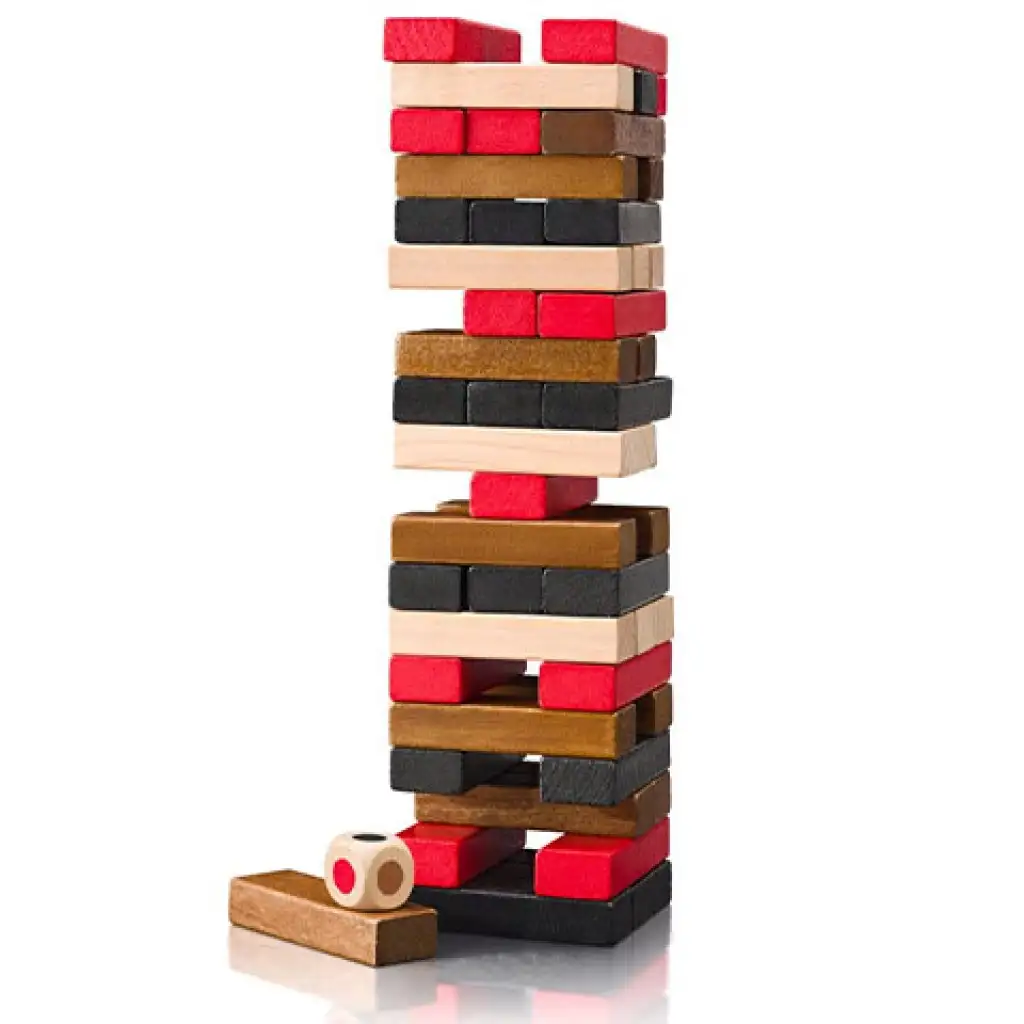 Популярен строител на кули jenga игра - Woodyland изображение 2