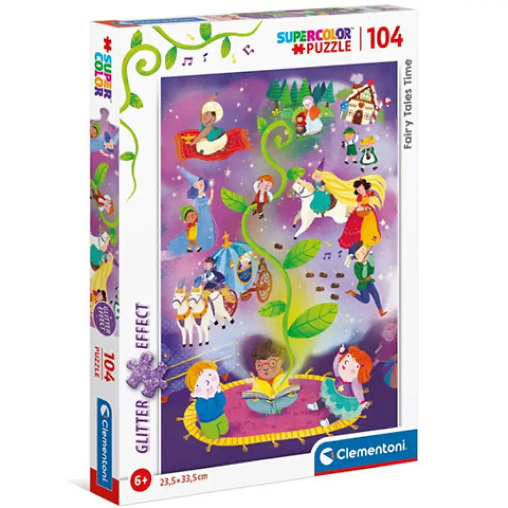Приказно време Supercolor блестящ пъзел 104 части - Clementoni изображение 1
