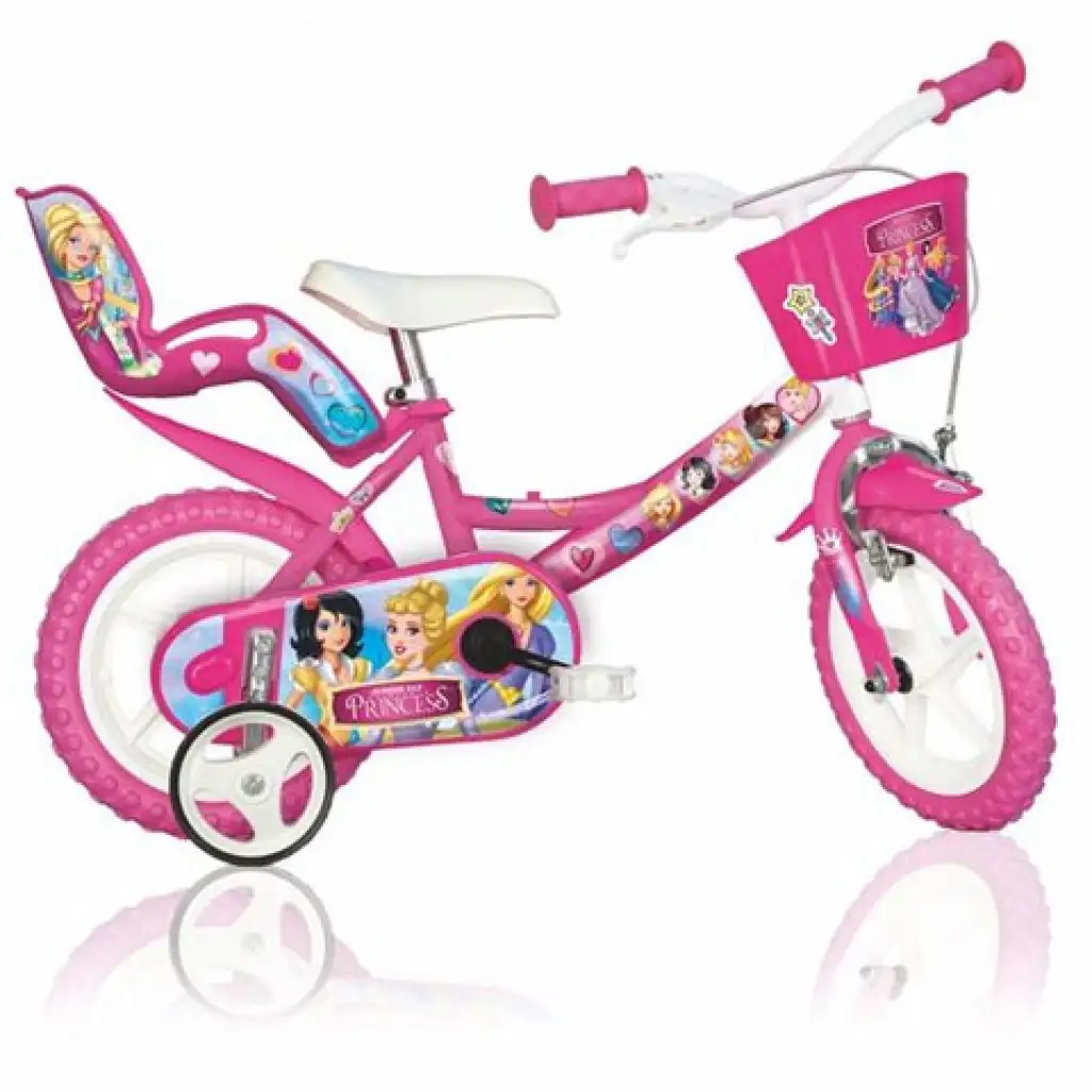Принцеса розов детски велосипед 12-ти размер - Dino Bikes велосипед изображение 1