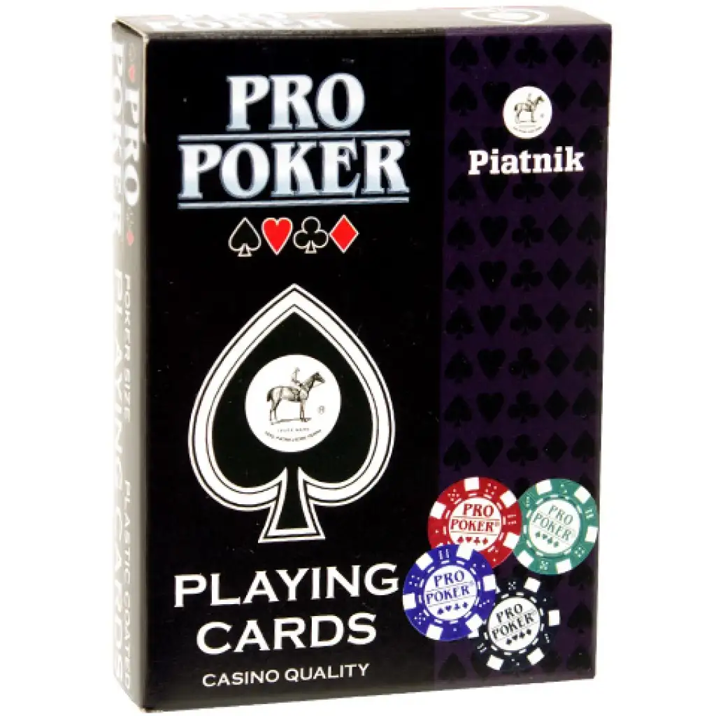 PRO Poker Club покер карти (1x55 карти) - Piatnik изображение 1