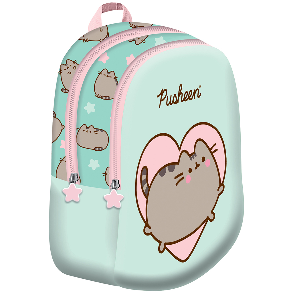 Pusheen мента детска раница 28x23x13cm изображение 1