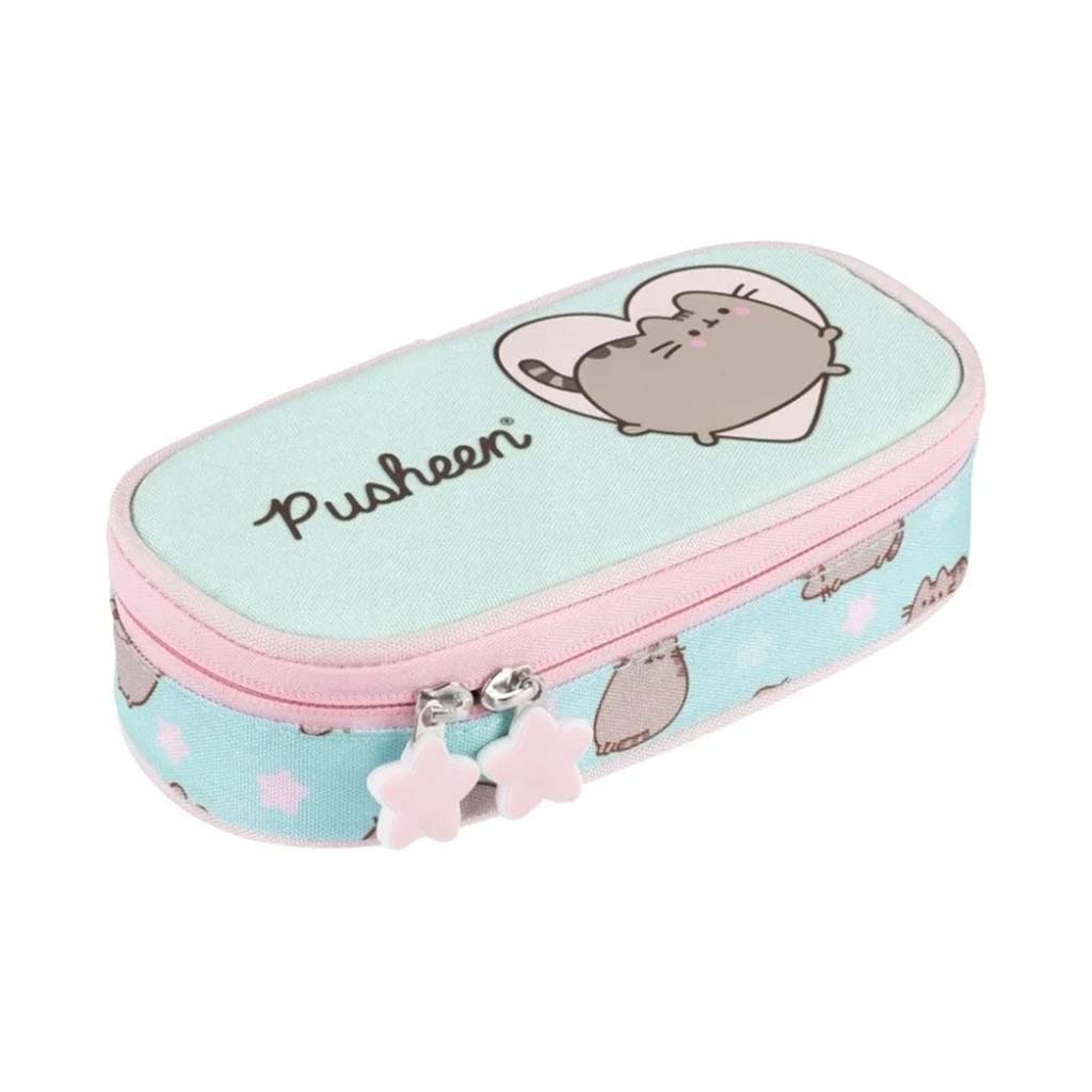 Pusheen синьо овално несесер 23x9,5x6cm изображение 1