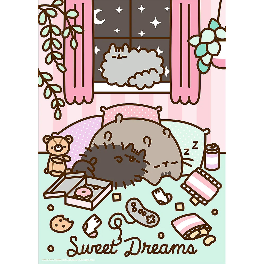 Pusheen сладки сънища 1000 части Примум плюс качествен пъзел - Trefl изображение 2