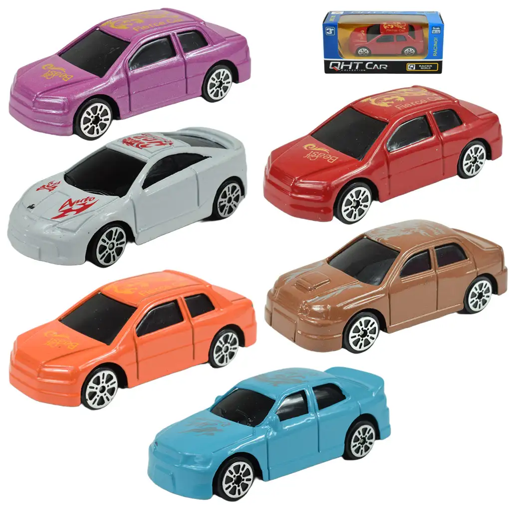 QHT Car Collection: Комплект метални състезателни коли в различни варианти 1бр 1/64 изображение 1