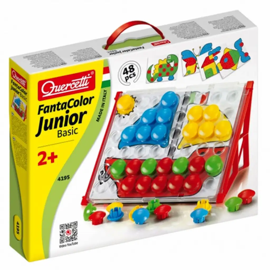 Quercetti: Junior мозайка с щифтчета комплект- Кораб 48бр. изображение 1