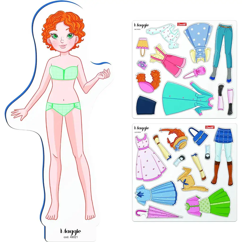 Quercetti: Магнитна игра за обличане на кукли - Maggie изображение 3