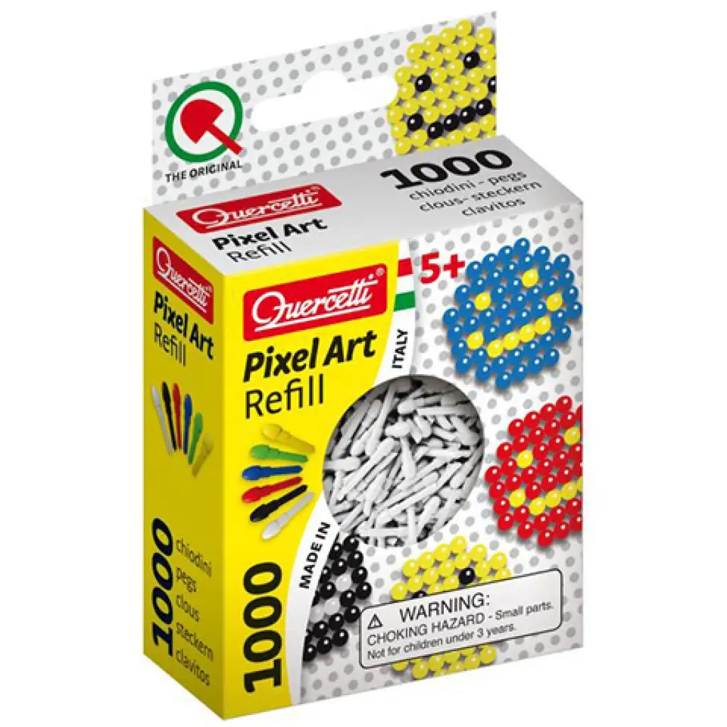 Quercetti: Pixel Art бял цвят 4mm топчета за презареждане 1000бр. изображение 1
