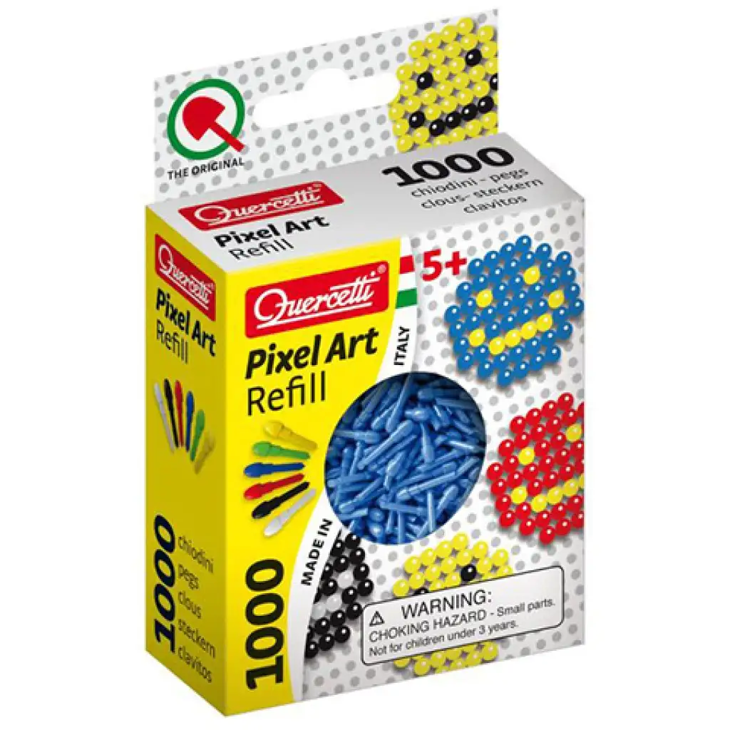 Quercetti: Pixel Art син цвят 4mm топчета за презареждане 1000бр. изображение 1