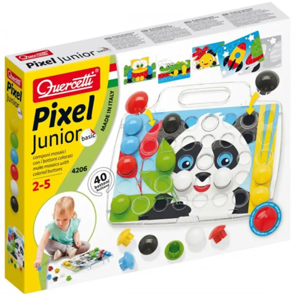 Quercetti: Pixel Junior Basic бебешки гигантски точки изображение 1