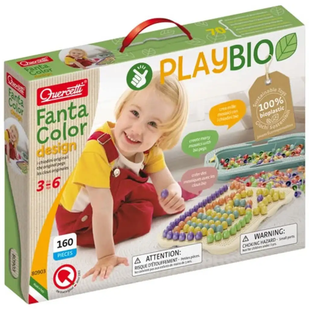 Quercetti: Play Bio Fantacolor Design точки 162бр. изображение 1
