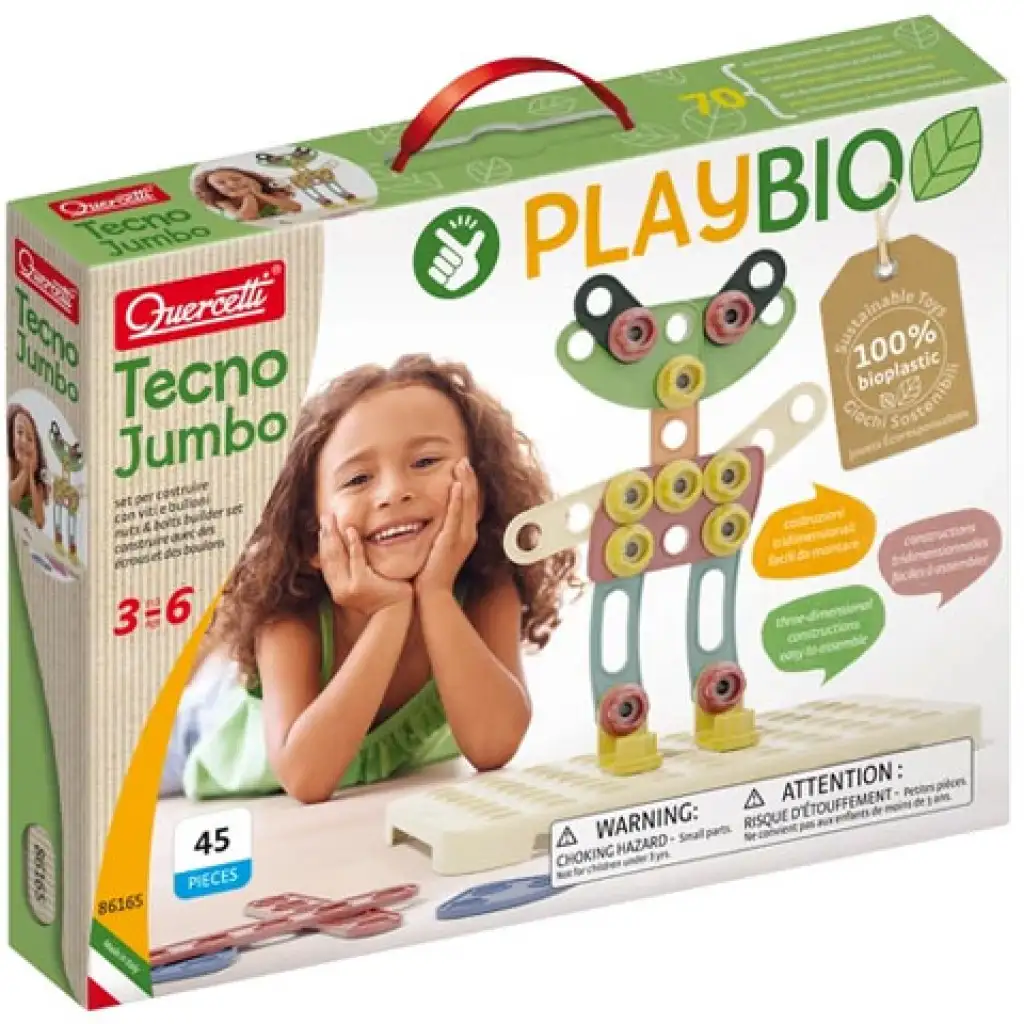 Quercetti: Play Bio Tecno Jumbo строителен комплект 42 части изображение 1