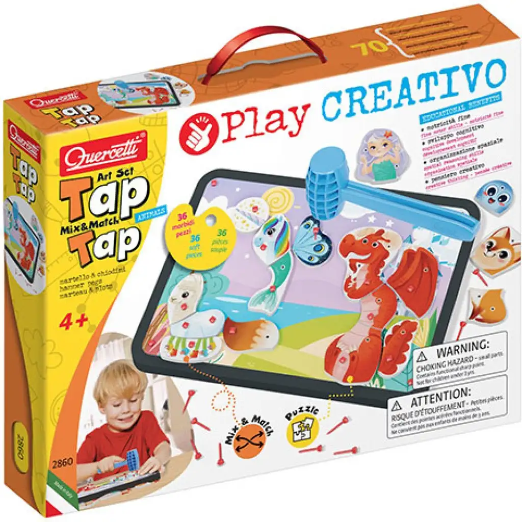 Quercetti: Play Creativo Tap Tap животинска креативна игра изображение 1