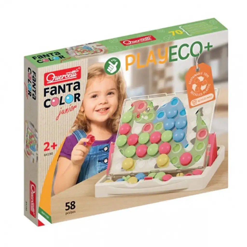 Quercetti: Play Eco Fantacolor junior пъстър комплект 58бр. изображение 1