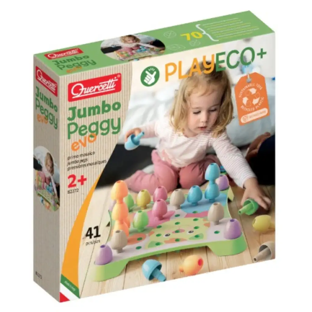 Quercetti: Play Eco Jumbo Peggy Evo комплект от 41 части изображение 1
