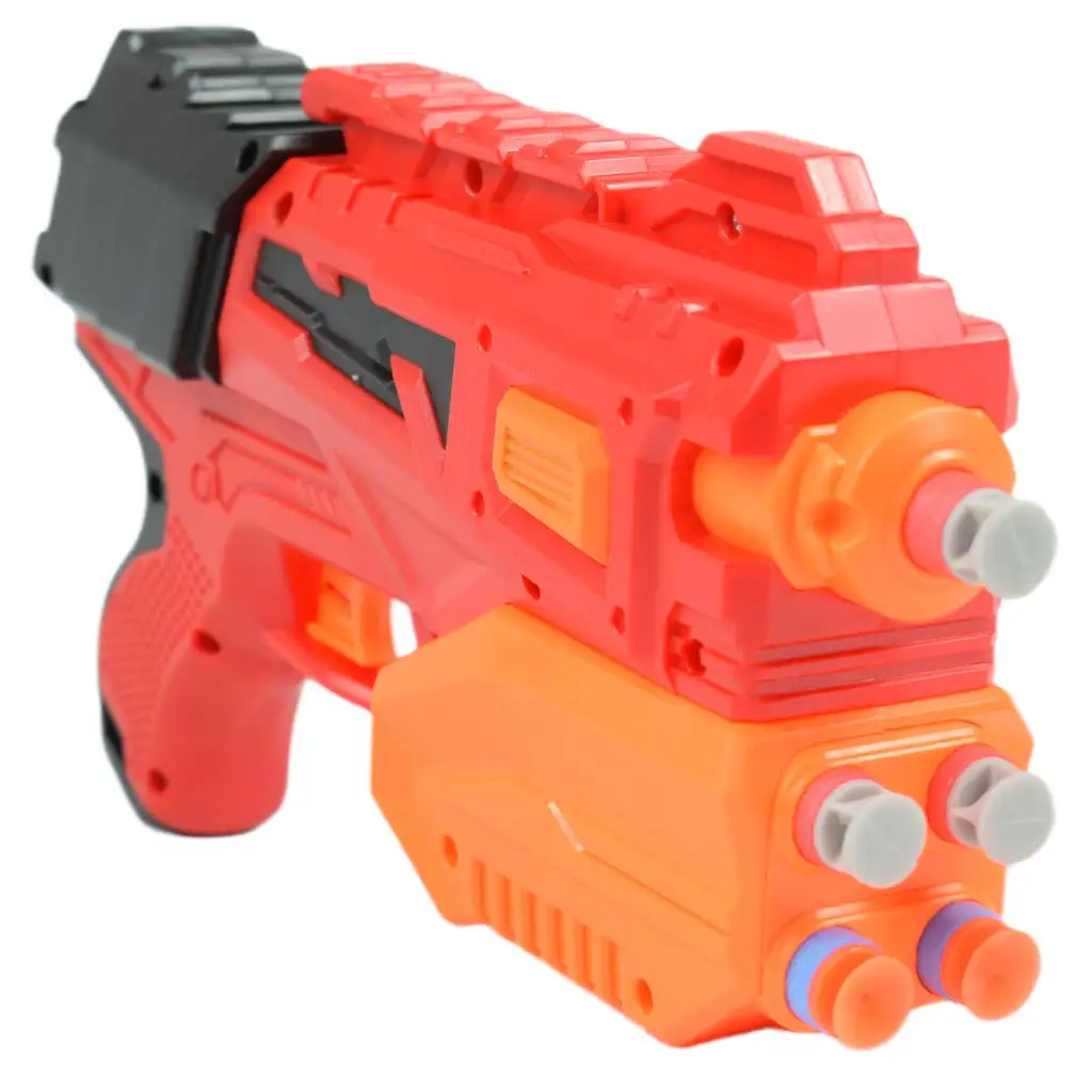 Raid Launcher: Ръчно оръжие за стрелба с гъби с мишена и патрони 26см изображение 4