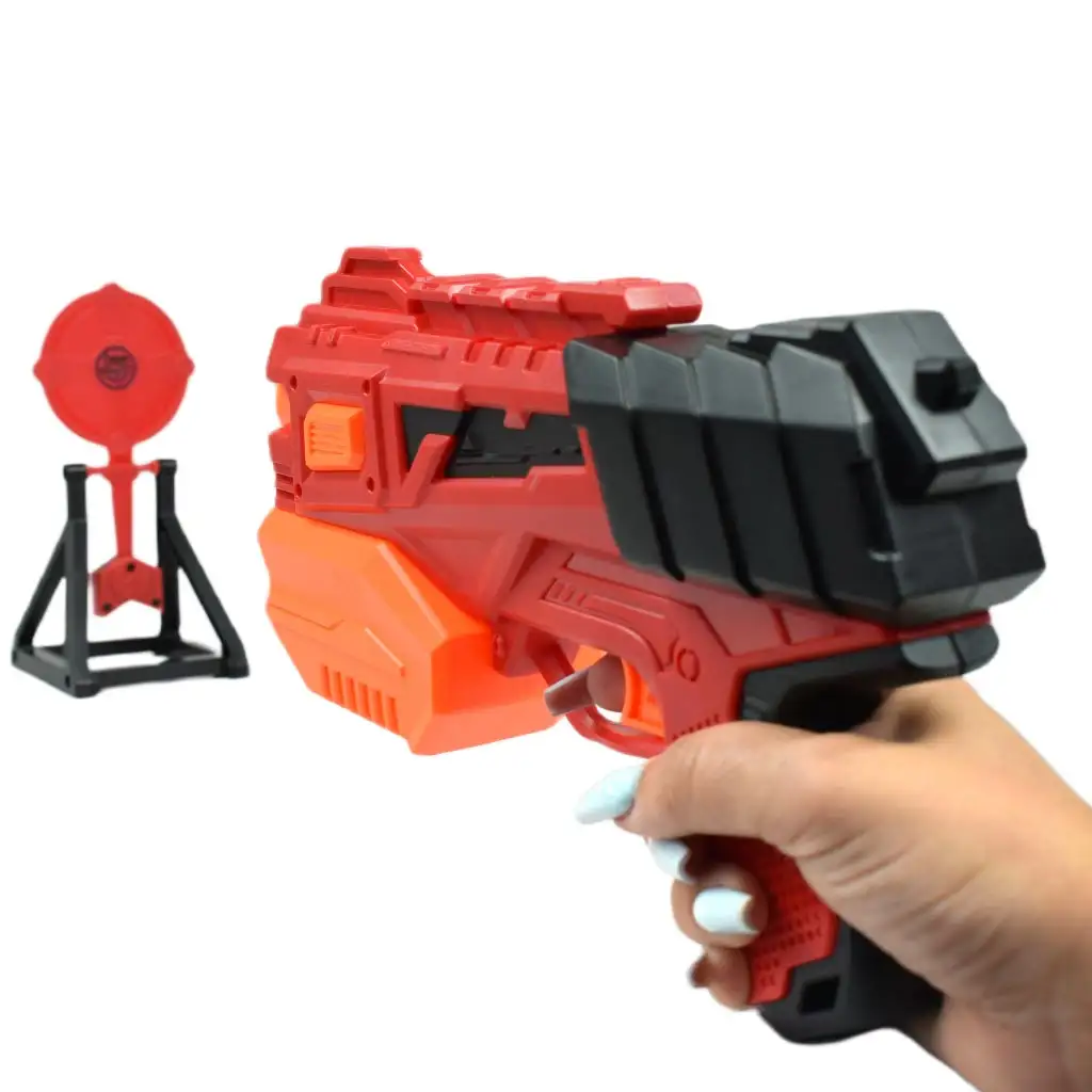 Raid Launcher: Ръчно оръжие за стрелба с гъби с мишена и патрони 26см изображение 9
