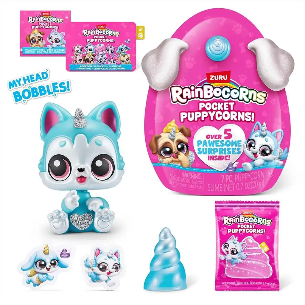 Rainbocorns: Pocket Puppycorn изненада куче в различни варианти 1бр изображение 3