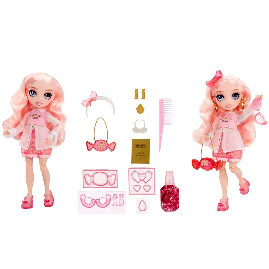 Rainbow Crystal Bella модна кукла направи си сам с аксесоари изображение 2