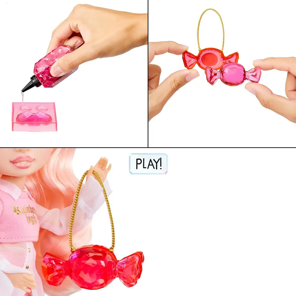 Rainbow Crystal Bella модна кукла направи си сам с аксесоари изображение 3