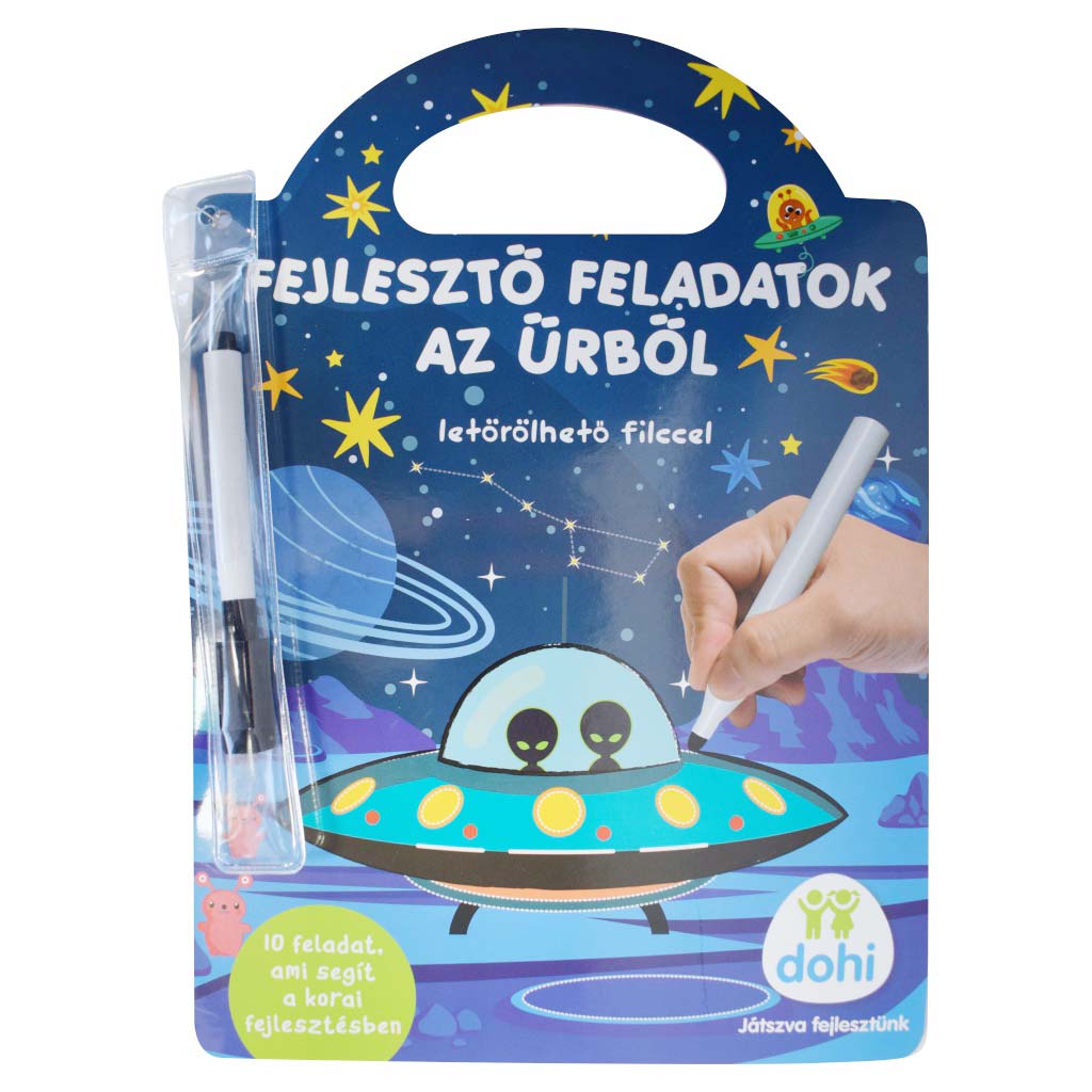 Развиващи задачи от космоса с изтриваем маркер - D-Toys изображение 1