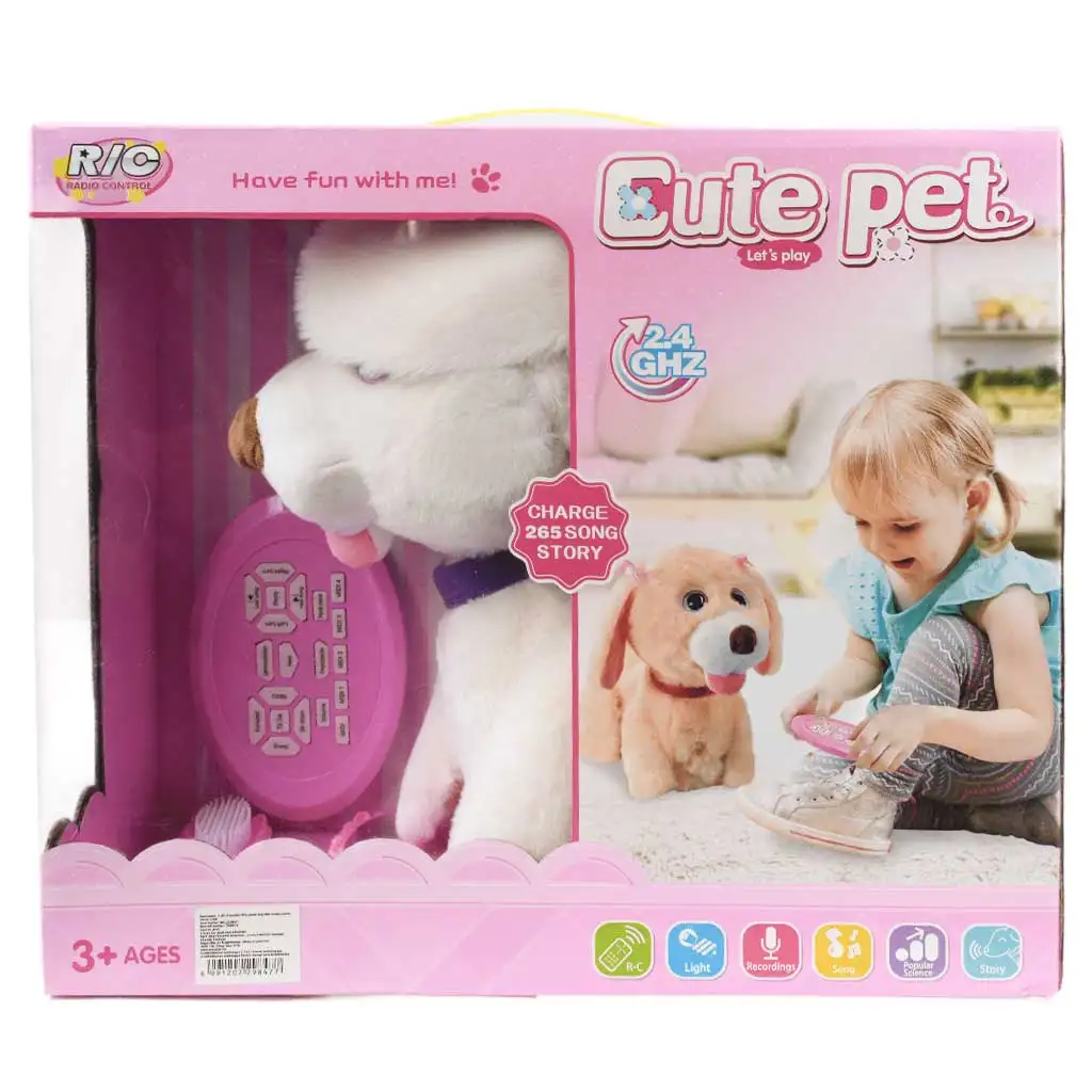 RC Cute Pet: Дистанционно управляем интерактивен плюшен лабрадор с аксесоари 2.4GHz 40cm изображение 6