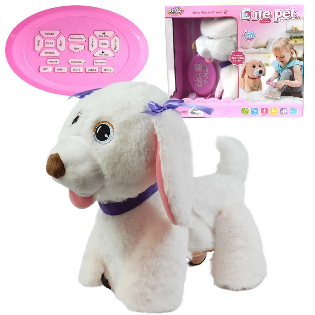 RC Cute Pet: Дистанционно управляем интерактивен плюшен лабрадор с аксесоари 2.4GHz 40cm изображение 1