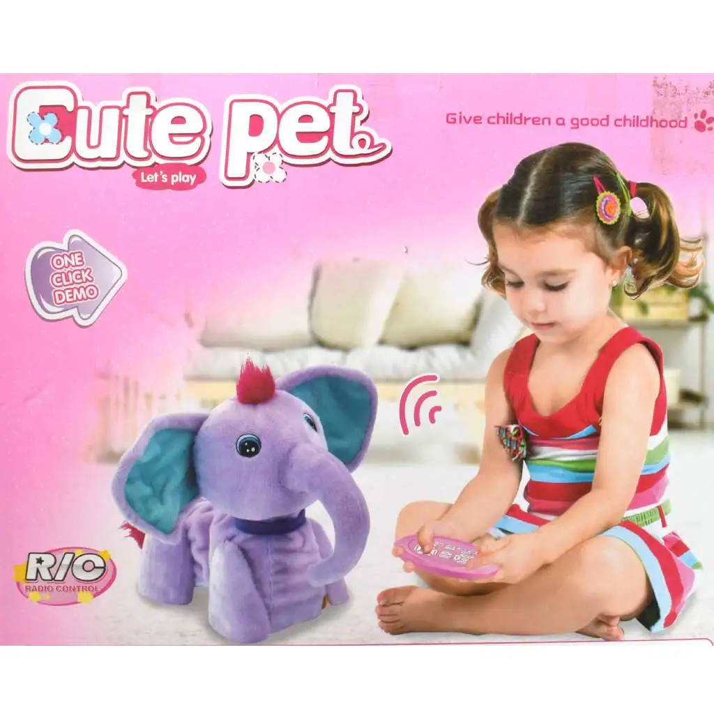RC Cute Pet: Дистанционно управляем интерактивен плюшен слон с аксесоари 2.4GHz 40cm изображение 5