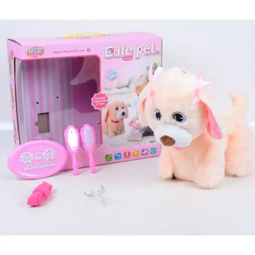 RC Cute Pet: Дистанционно управляемо померанско кученце с аксесоари 2.4GHz изображение 1