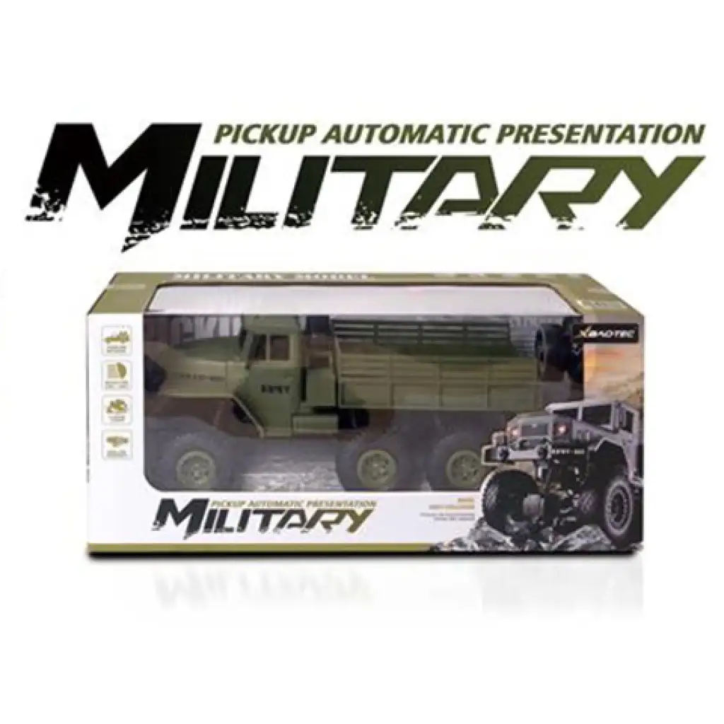 RC дистанционно управление 27MHz военен камион в мащаб 1/18 изображение 2