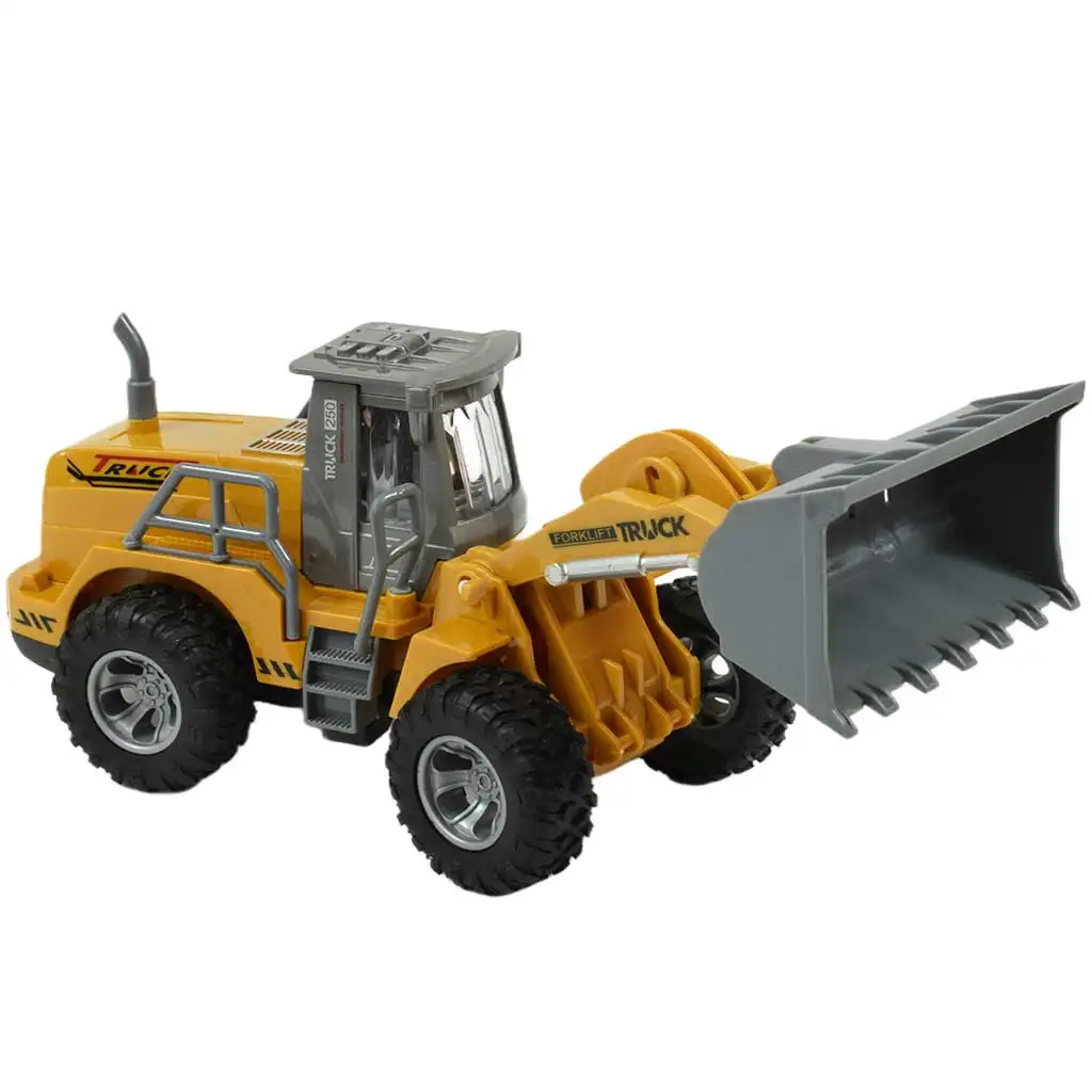 RC Дистанционно управление булдозер строителна машина с светлинни ефекти 1/30 мащаб 22 см изображение 3
