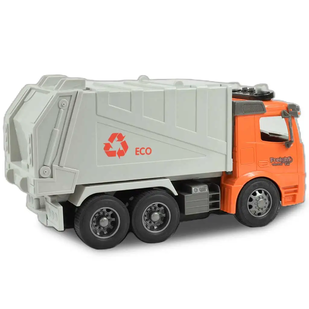 RC Дистанционно управление ECO селективен контейнер за отпадъци с светлинни ефекти 1/14 мащаб 27MHz 30см изображение 2