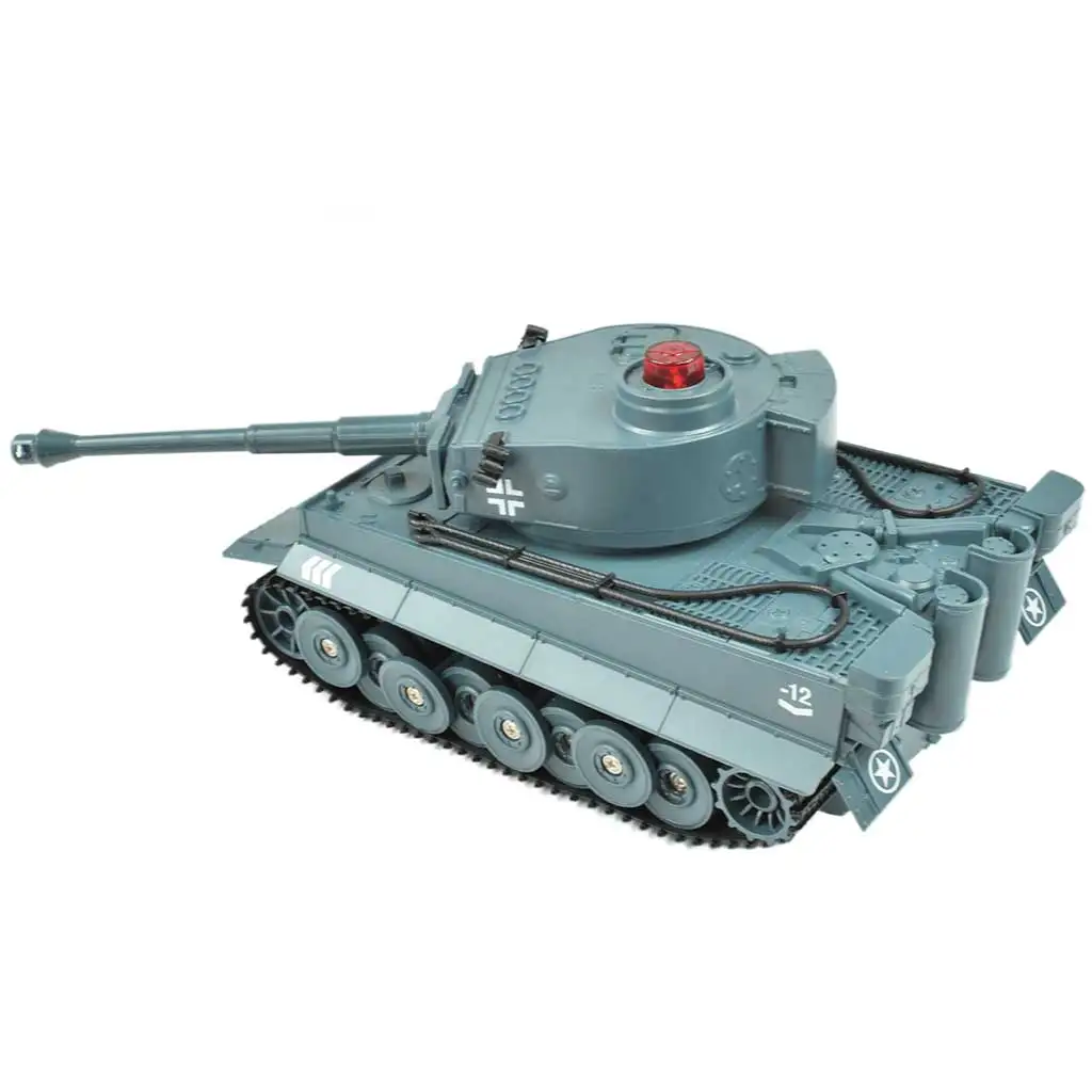RC Дистанционно управление Немски тигър танк с реалистични функции в мащаб 1/30 2,4GHz 30см изображение 4