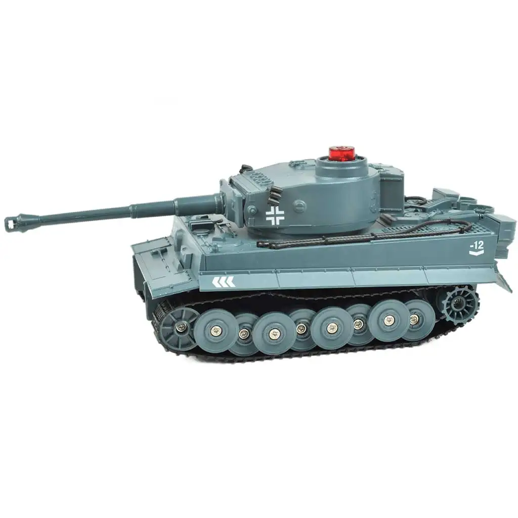 RC Дистанционно управление Немски тигър танк с реалистични функции в мащаб 1/30 2,4GHz 30см изображение 5