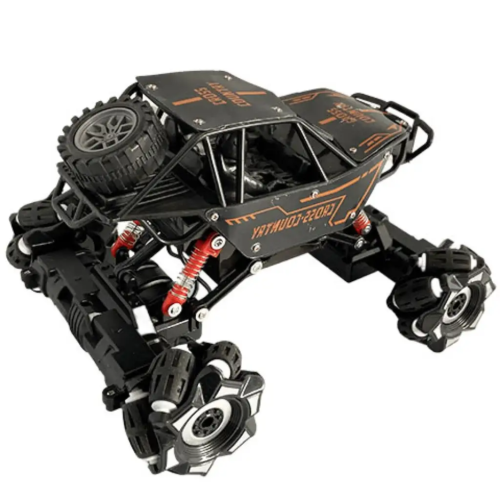 RC Дистанционно управление странично подвижен Cross Country Jeep с пружинно окачване и светлинни ефекти 21см 2,4 GHz изображение 2
