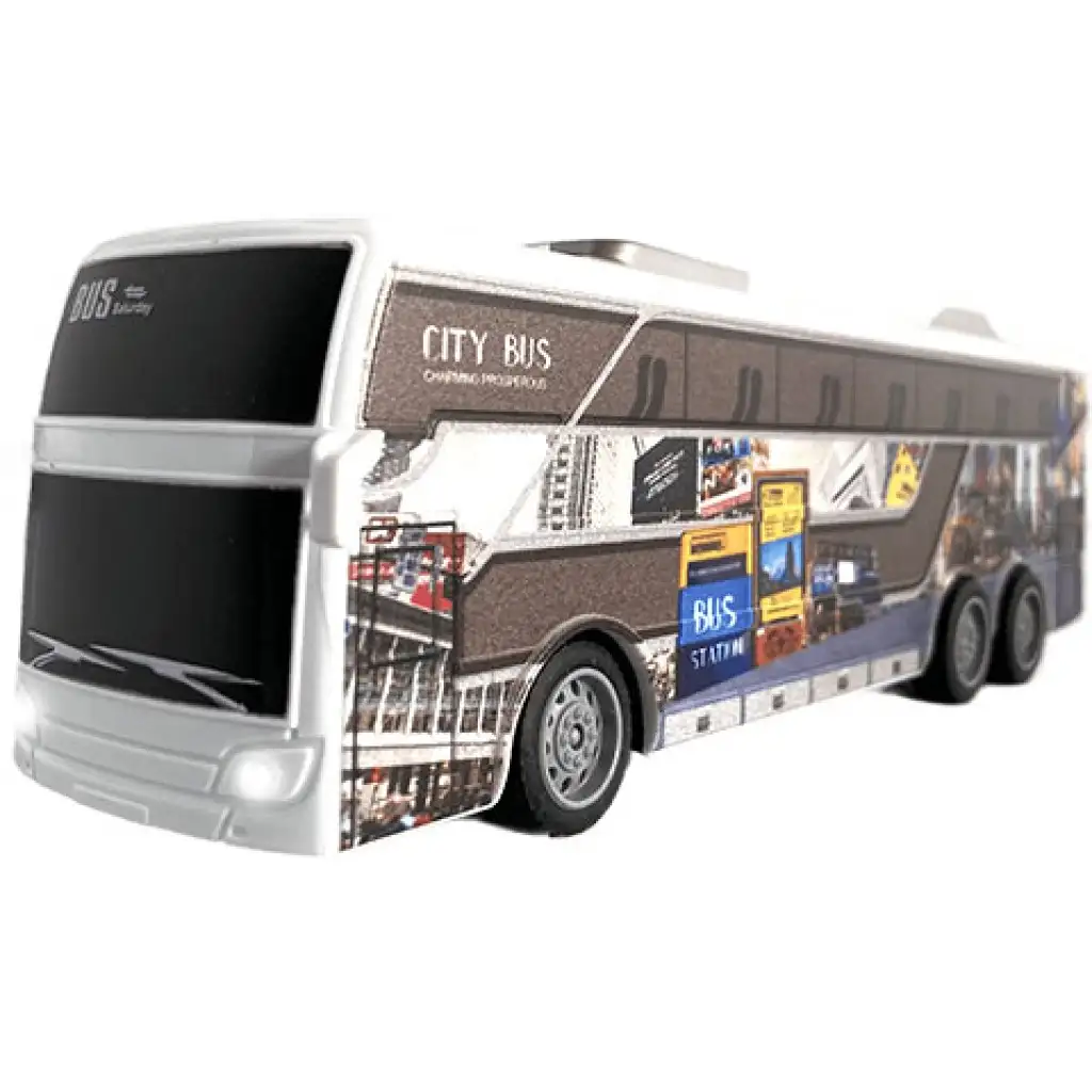 RC Дистанционно управление Travel City Bus с осветление 27MHz 1/32 мащаб 25cm изображение 2