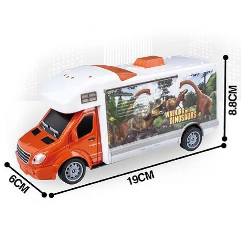RC Дистанционно управление Walking with Dinosaurus каравана с осветление 27MHz 1/32 мащаб 25см изображение 4
