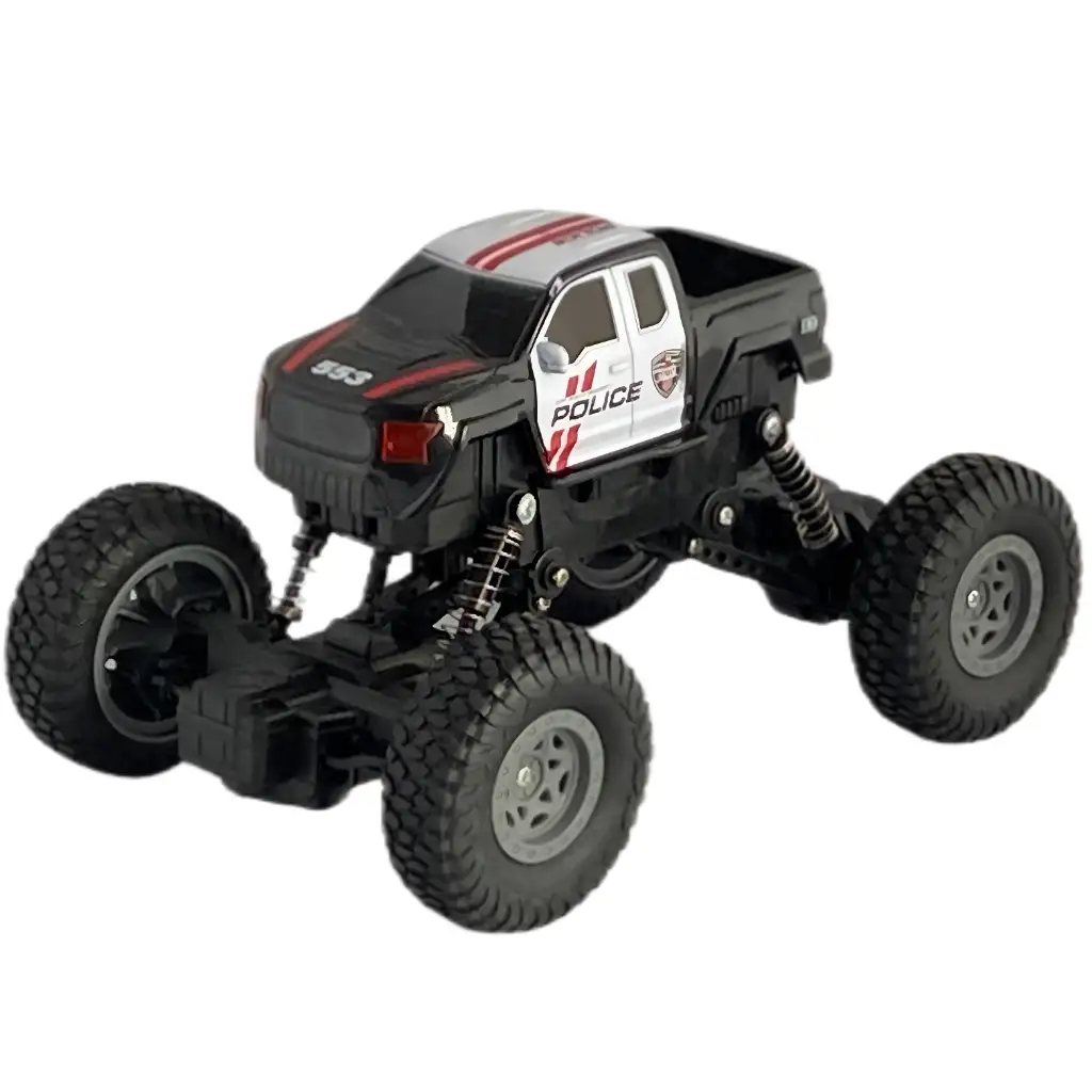 RC дистанционно управляван 4WD полицейски планински автомобил 1/18 мащаб 21 см изображение 2