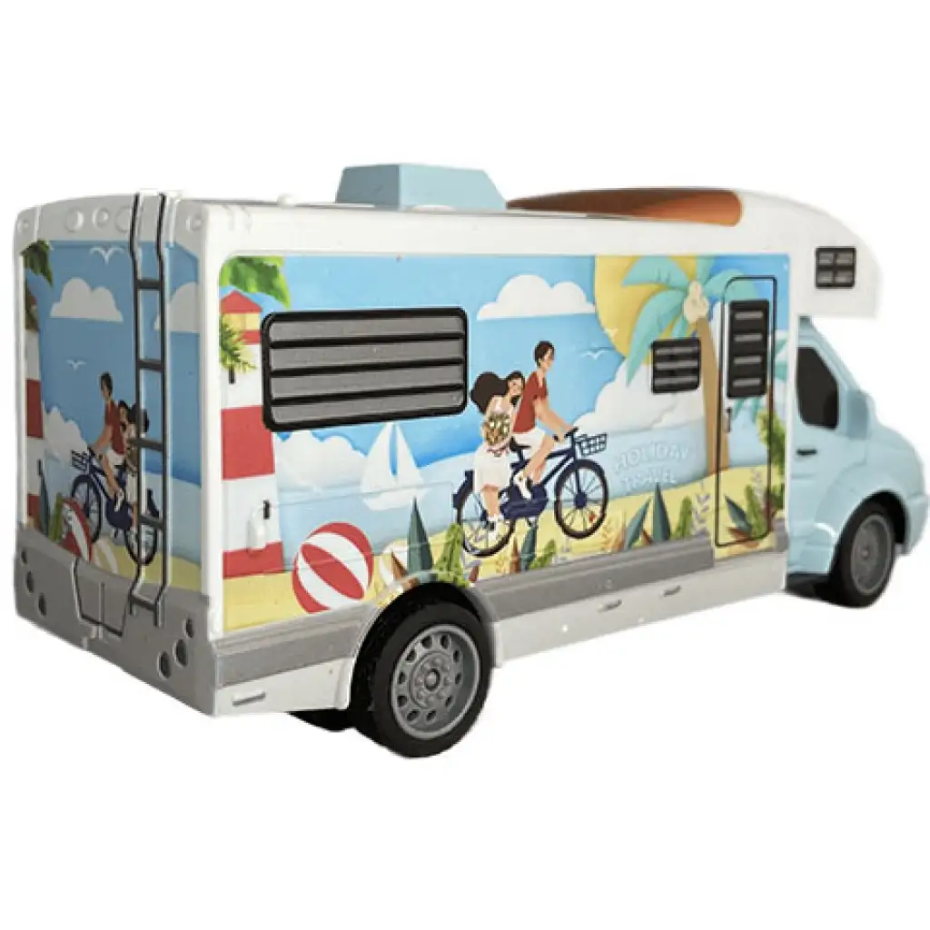 RC дистанционно управляван кемпер Holiday Travel с осветление 27MHz в мащаб 1/32 20cm изображение 2