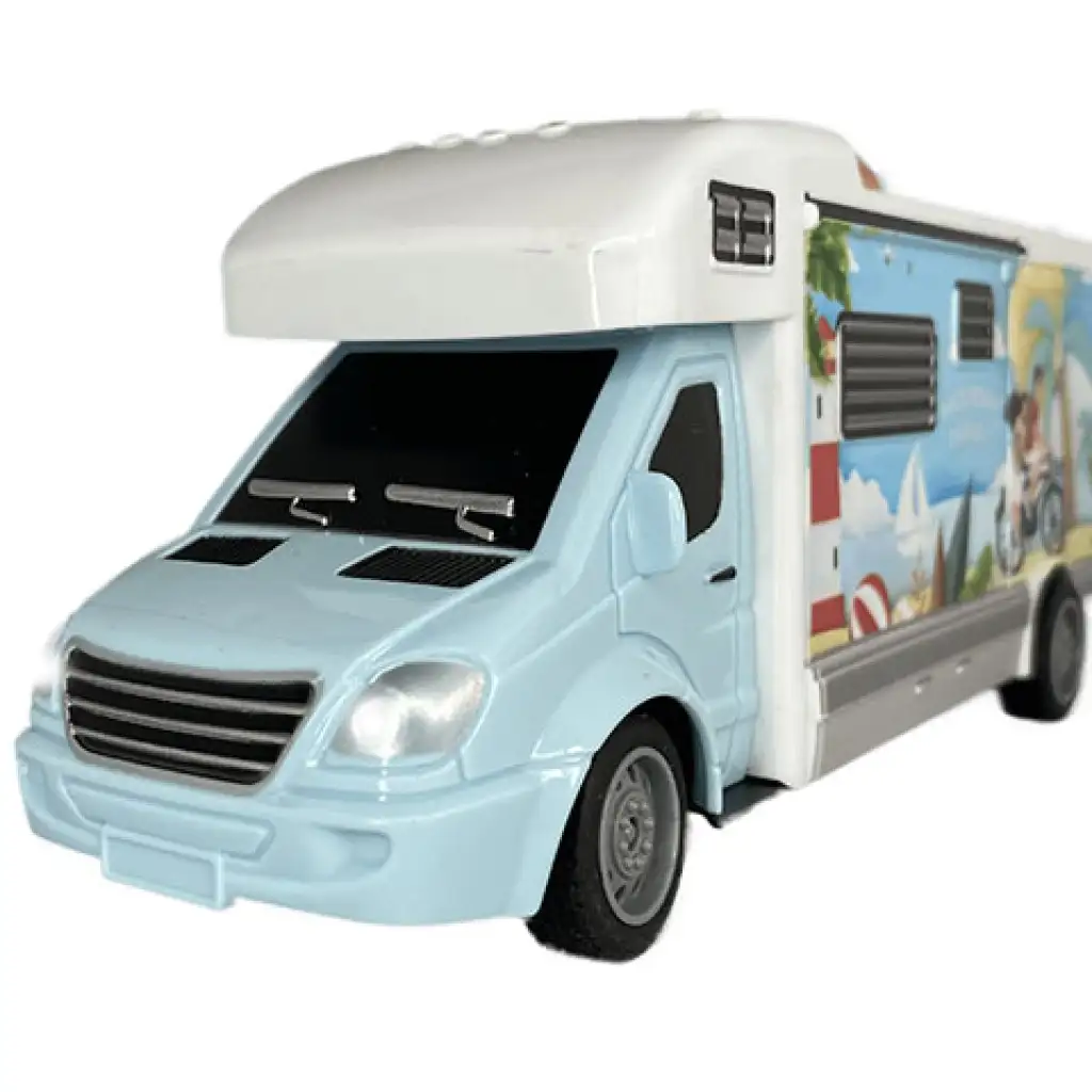RC дистанционно управляван кемпер Holiday Travel с осветление 27MHz в мащаб 1/32 20cm изображение 3