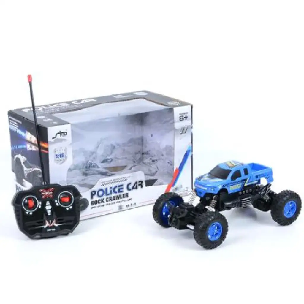 RC дистанционно управляван полицейски кроулер 1/18 изображение 1